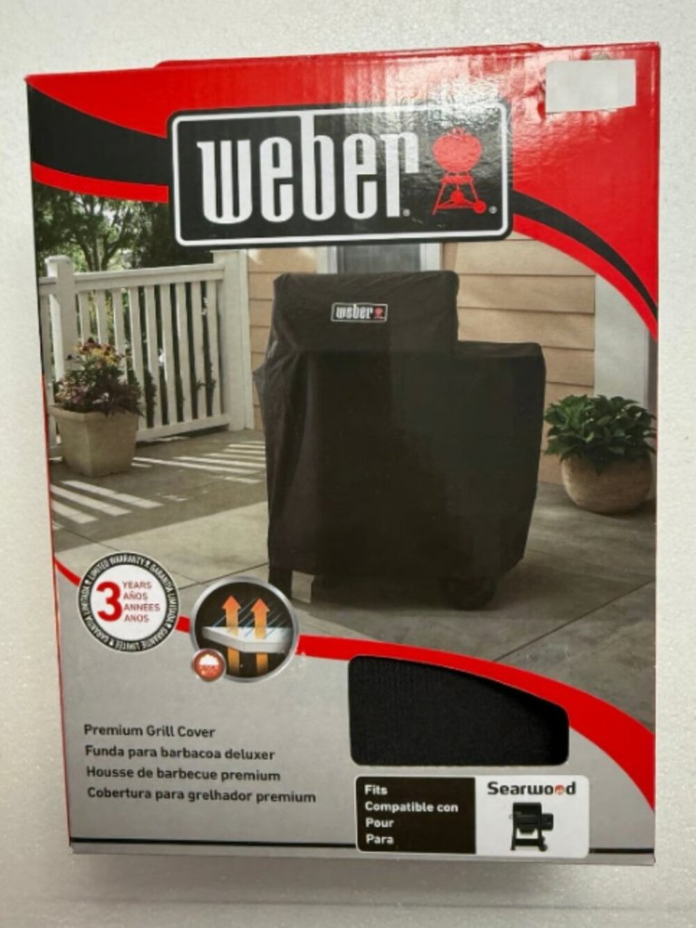 Weber Searwood Premium Grill Cover – Fits Searwood 600 Pellet Grill